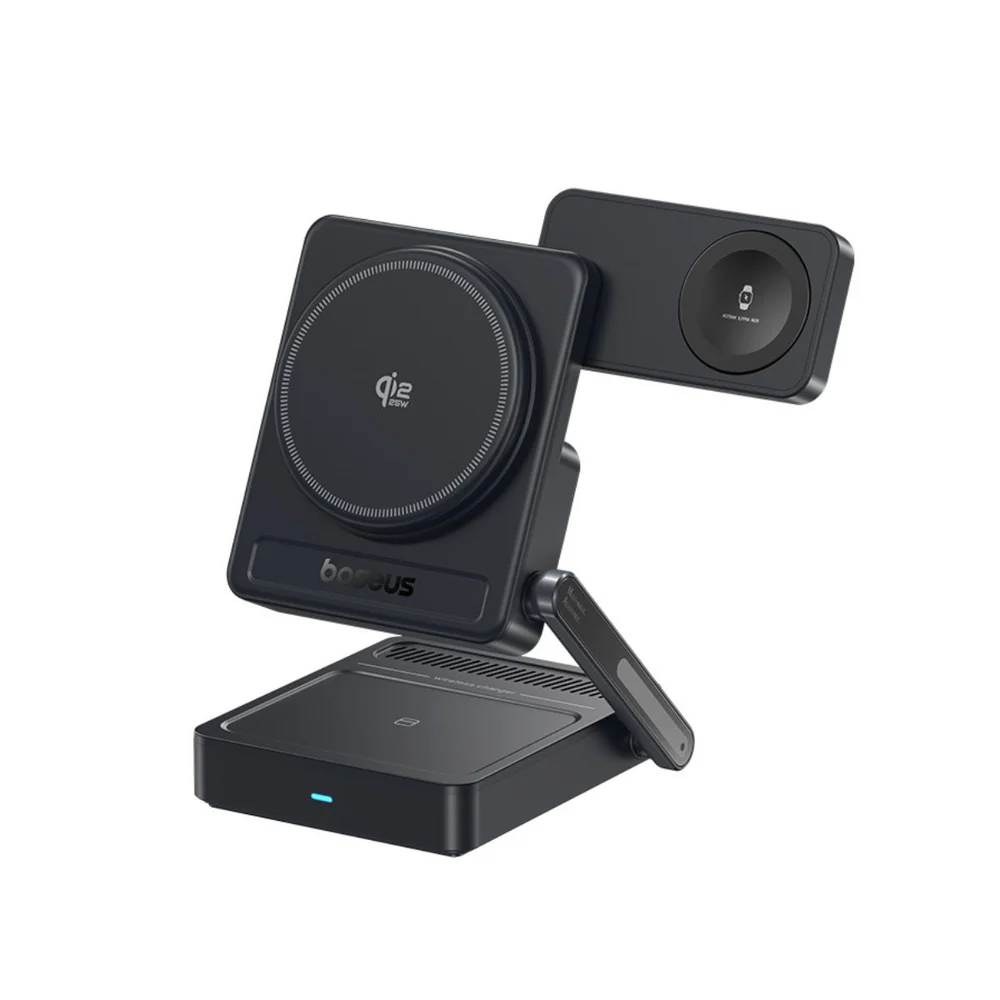 Baseus PicoGo AF21 3-in-1 Qi2 wireless charger, Baseus AF21 charging iPhone Apple Watch AirPods, Baseus foldable travel charger, Baseus magnetic wireless charging station