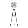 JISULIFE FA17 outdoor LED ceiling fan with tripod stand, JISULIFE camping fan with 12000mAh battery, JISULIFE FA17 3-in-1 portable fan, JISULIFE rechargeable fan with remote control