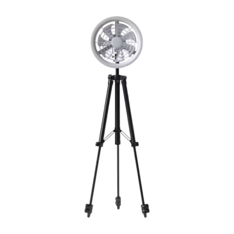 JISULIFE FA17 outdoor LED ceiling fan with tripod stand, JISULIFE camping fan with 12000mAh battery, JISULIFE FA17 3-in-1 portable fan, JISULIFE rechargeable fan with remote control