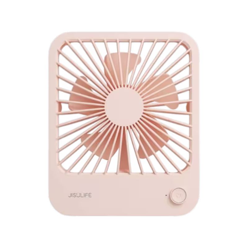 JISULIFE FA26 ultra thin desktop fan with 4500mAh battery, JISULIFE FA26 foldable portable fan, JISULIFE rechargeable fan with power bank function, JISULIFE whisper-quiet slim fan for office