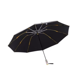 Konggu ten bone reverse automatic umbrella, Konggu water-trapping umbrella closed, Konggu windproof umbrella with UV protection, Konggu reverse-fold umbrella for car