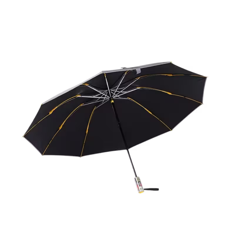 Konggu ten bone reverse automatic umbrella, Konggu water-trapping umbrella closed, Konggu windproof umbrella with UV protection, Konggu reverse-fold umbrella for car