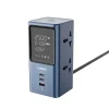 LDNIO-SC2-45W-PD-charger-2500W-1 LDNIO SC2 45W power strip with LED indicator, LDNIO SC2 charging MacBook and iPhone, LDNIO universal socket power strip with LED, LDNIO compact GaN power strip