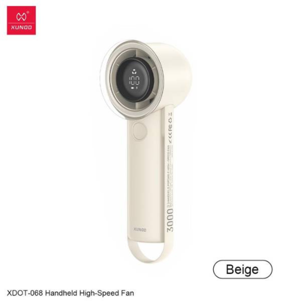 XUNDD-XDOT-068-Handheld-High-Speed-Fan-2 XUNDD XDOT-068 handheld high speed fan, XUNDD portable USB fan, XUNDD personal cooling fan for travel, XUNDD lightweight handheld fan