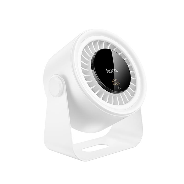Hoco HX66 desktop circulating fan with digital display, Hoco HX66 5-speed fan, Hoco HX66 compact fan for desk, Hoco HX66 rechargeable fan