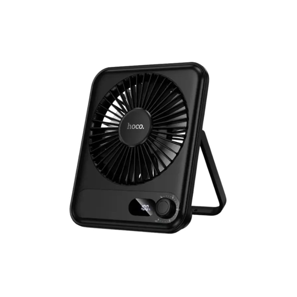 Hoco HX607 slim desktop fan with digital display, Hoco HX607 180° foldable design, Hoco HX607 wall mount and desktop usage, Hoco HX607 ultra-quiet fan