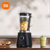 Xiaomi Blender with 1.75L glass jar and 6 stainless steel blades, Xiaomi 600W blender control panel, Xiaomi blender making smoothie, Xiaomi blender with safety lock lid
