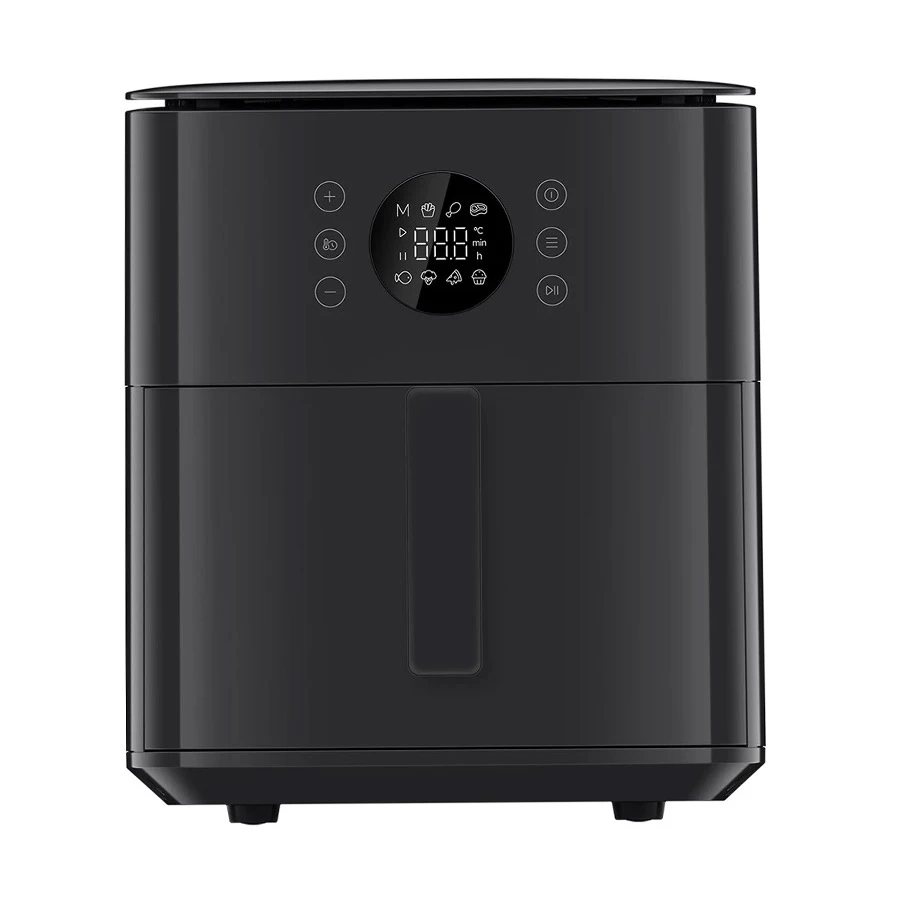 Xiaomi Air Fryer Essential 6.5L black digital touch panel, Xiaomi air fryer with 360° convection heating, Xiaomi air fryer dishwasher-safe basket, Xiaomi air fryer family size 6.5L