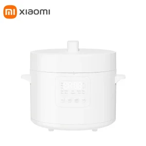 Xiaomi Electric Pressure Cooker 4.8L with dual inner pots, Xiaomi pressure cooker 5-layer non-stick pot, Xiaomi 4.8L cooker control panel and timer, Xiaomi electric cooker with 304 stainless steel cover