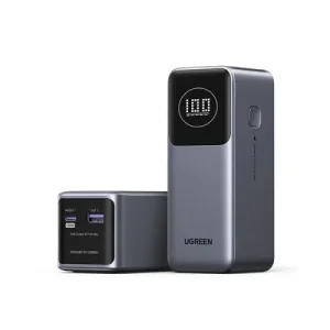 UGREEN PB724 100W 12000mAh power bank with LED display, UGREEN PB724 charging laptop, UGREEN compact portable power bank, UGREEN PB724 with anti-slip pad