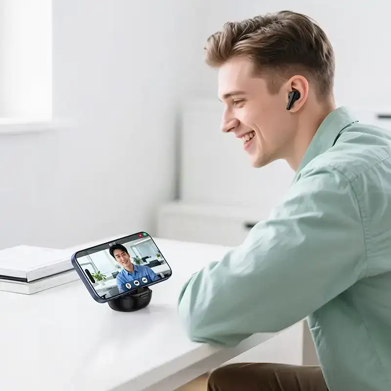 Hoco-EQ100-AI-Translation-Earbuds-with-Phone-Stand-–-134-Languages
