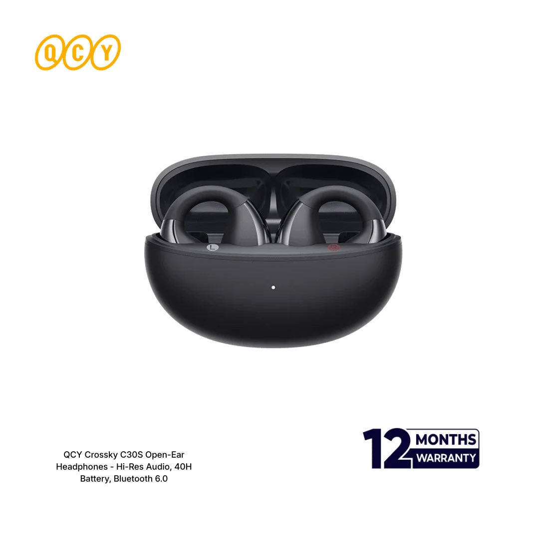 QCY Crossky C30S Open-Ear Headphones – Hi-Res Audio, 40H Battery, Bluetooth 6.0