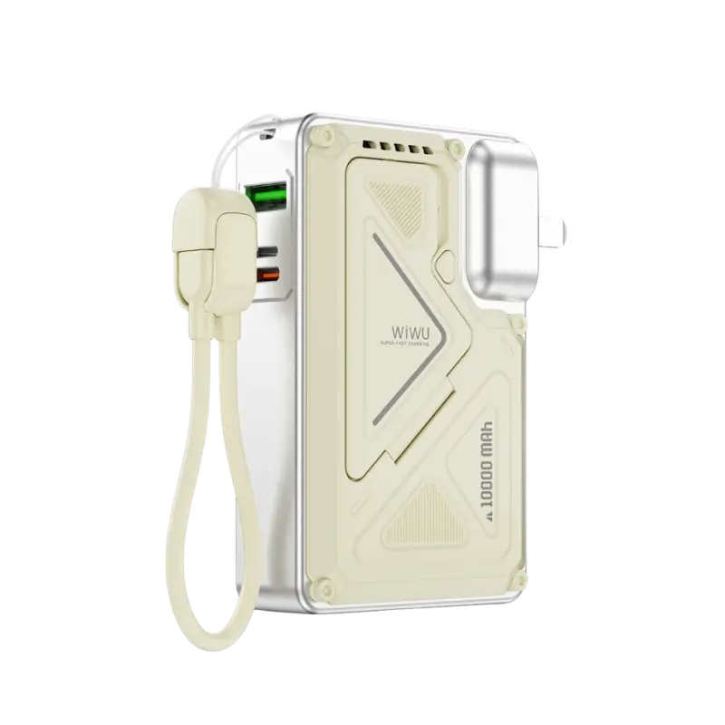 Wiwu Knight WI-P057 10000mAh 35W Power Bank with Built-in Charger